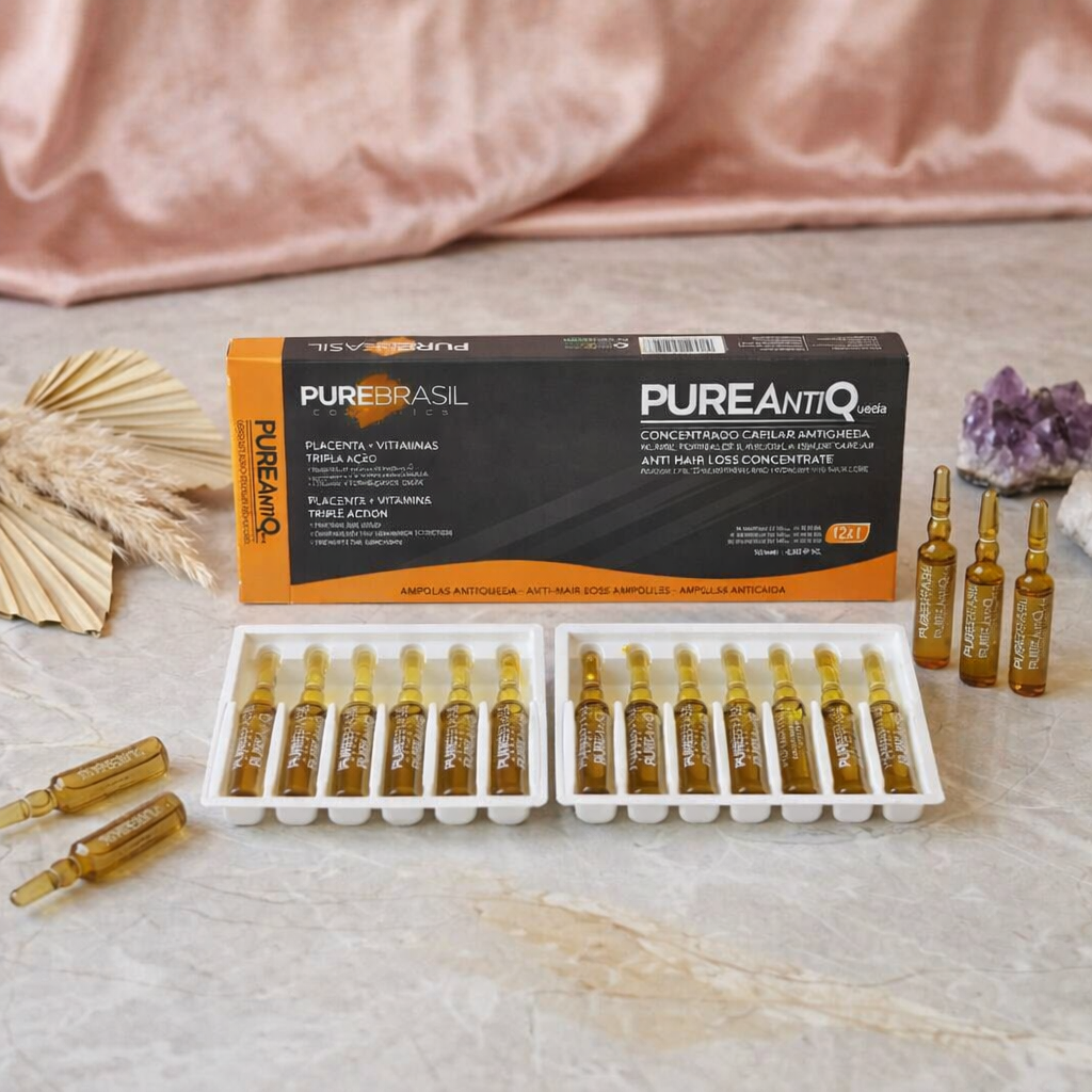 PureBrasil – 12 Ampollas Anticaída